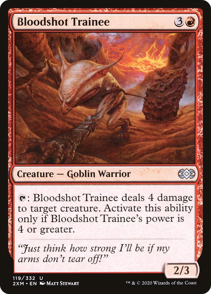 Bloodshot Trainee 119 card from Double Masters