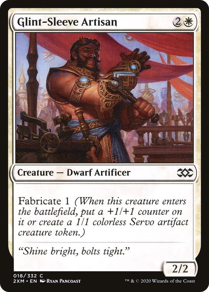 Glint-Sleeve Artisan 18 card from Double Masters