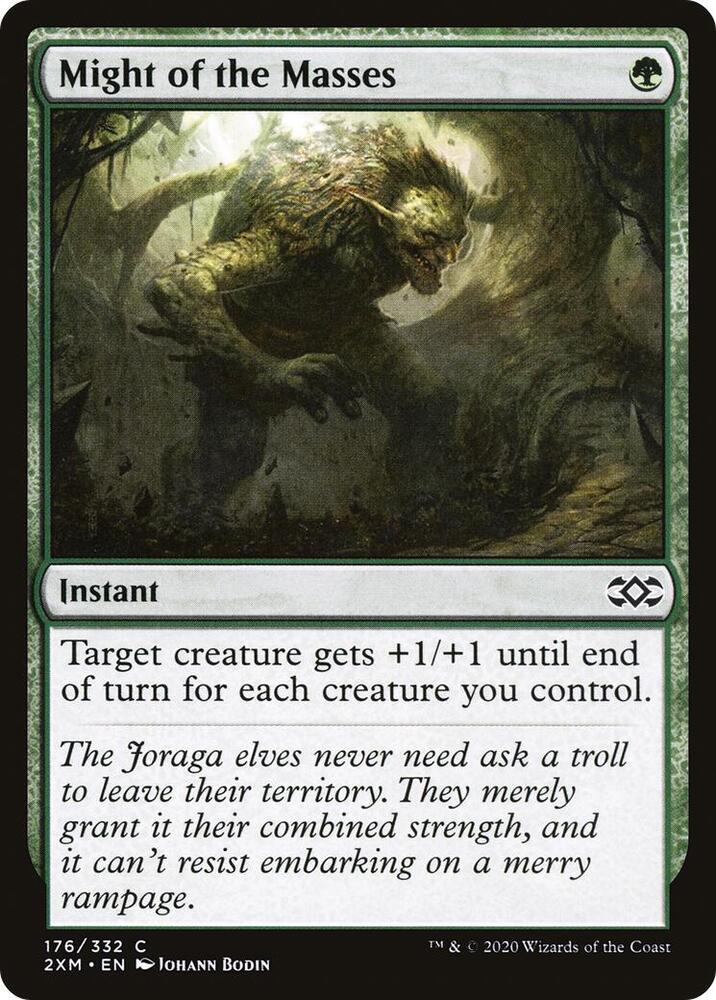 Might of the Masses 176 card from Double Masters