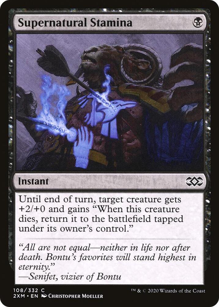 Supernatural Stamina 108 card from Double Masters