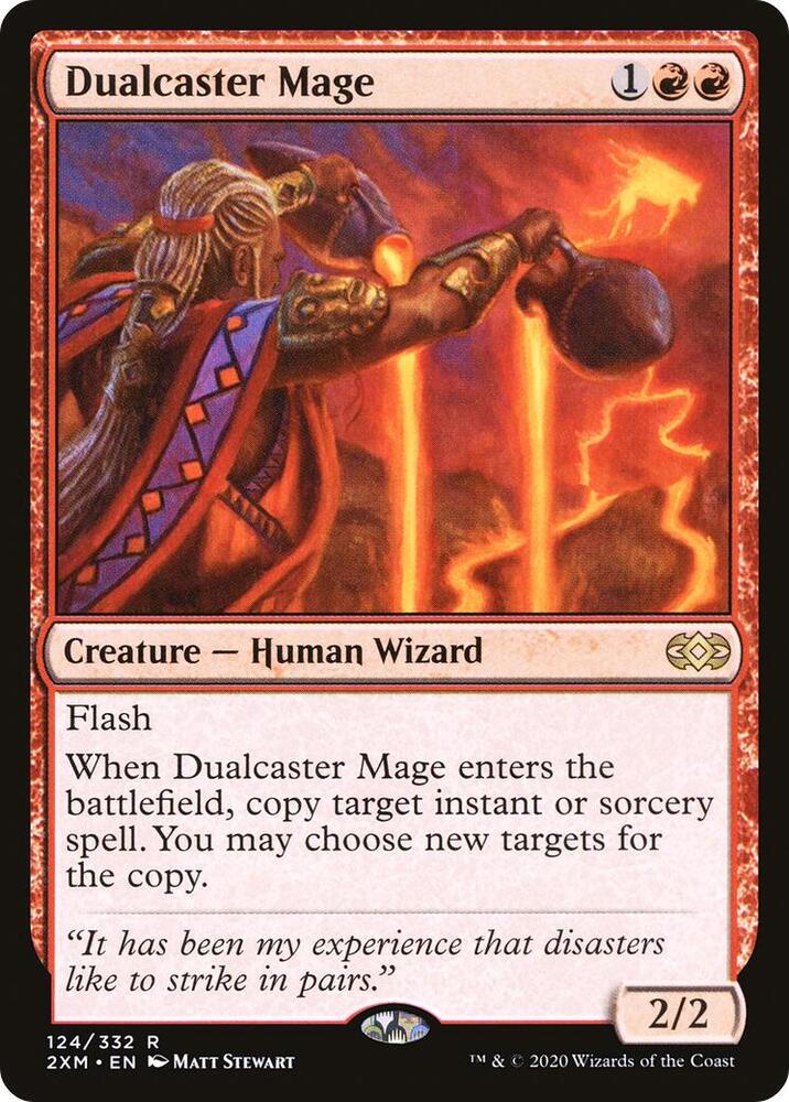 Dualcaster Mage 124 card from Double Masters