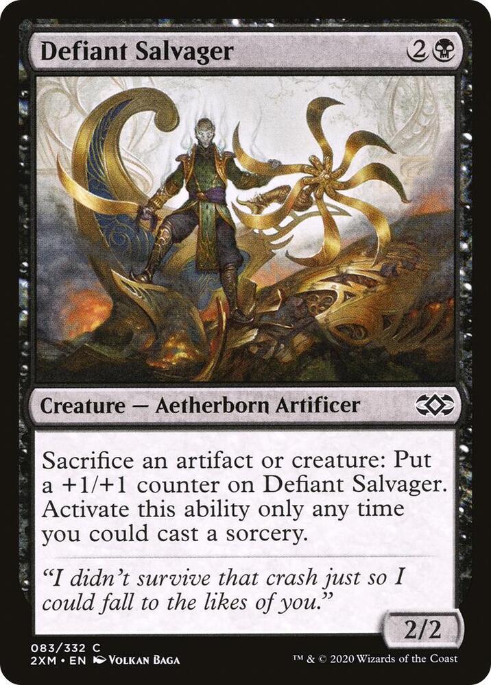 Defiant Salvager 83 card from Double Masters