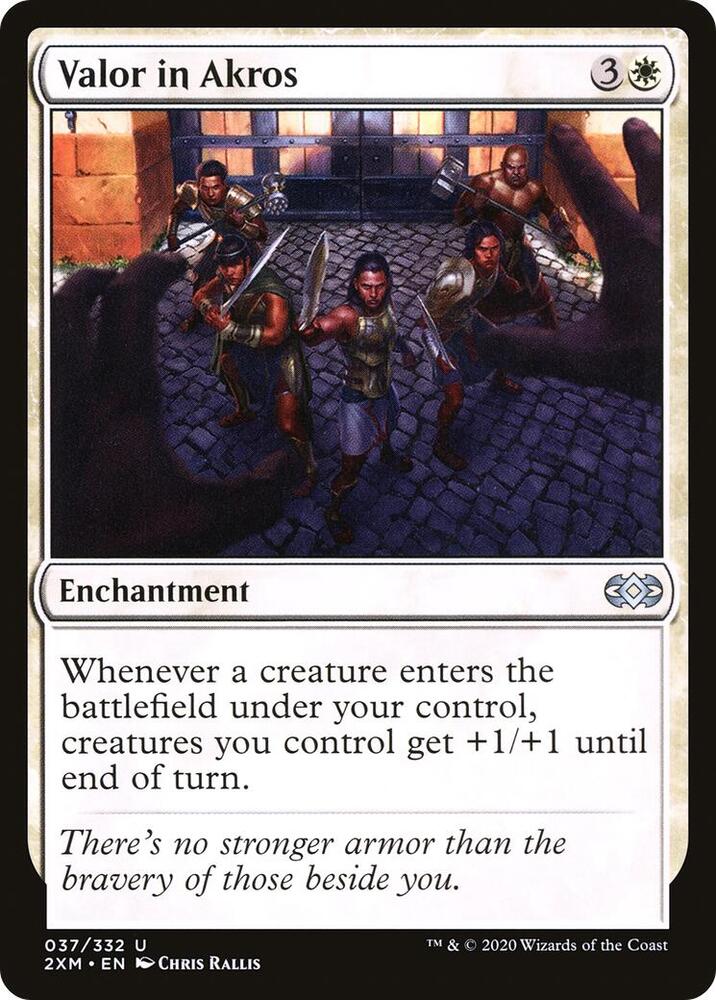 Valor in Akros 37 card from Double Masters
