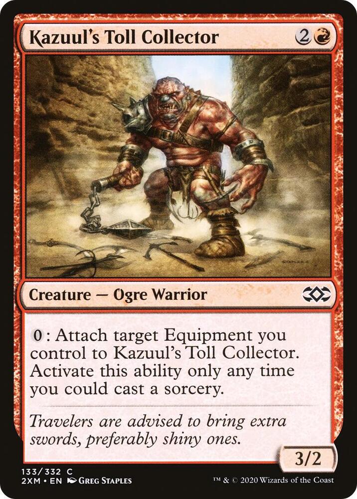 Kazuul's Toll Collector 133 card from Double Masters