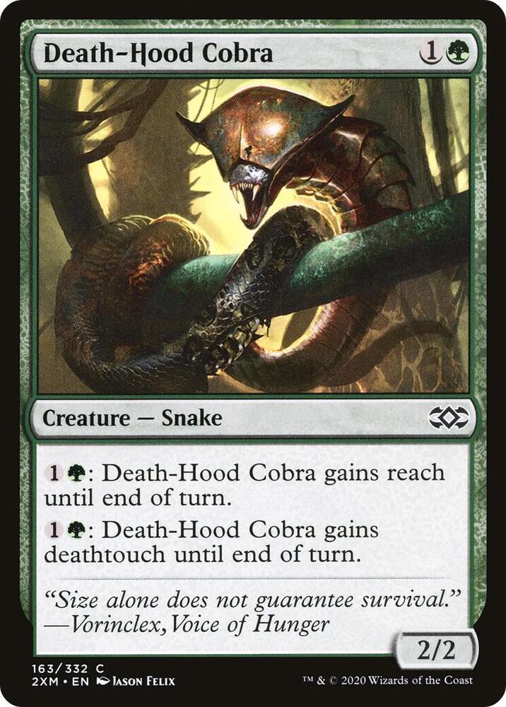 Death-Hood Cobra 163 card from Double Masters