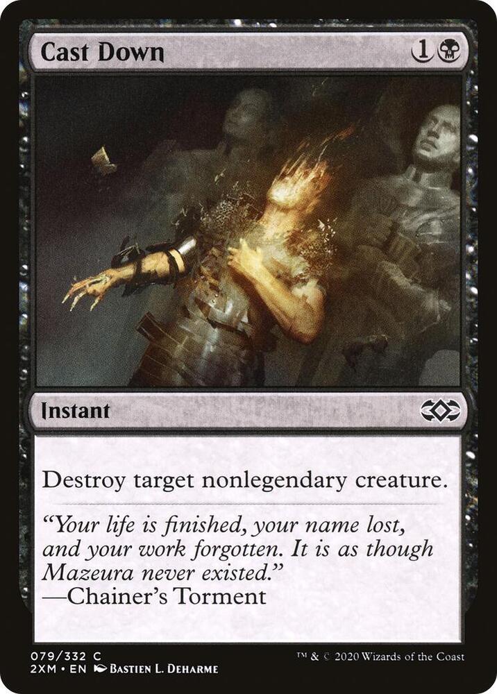 Cast Down 79 card from Double Masters