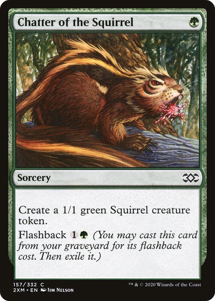 Chatter of the Squirrel 157 card from Double Masters