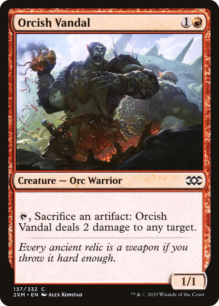 Orcish Vandal 137 card from Double Masters