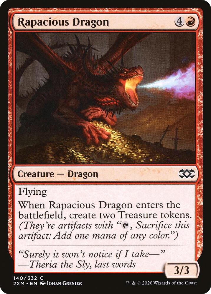 Rapacious Dragon 140 card from Double Masters