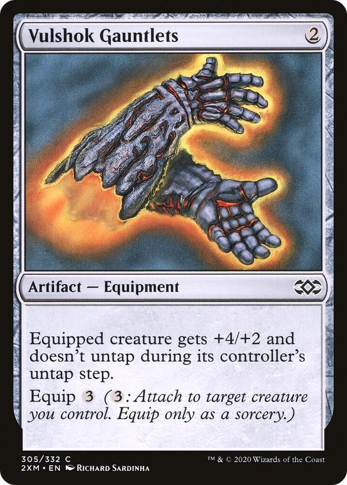 Vulshok Gauntlets 305 card from Double Masters
