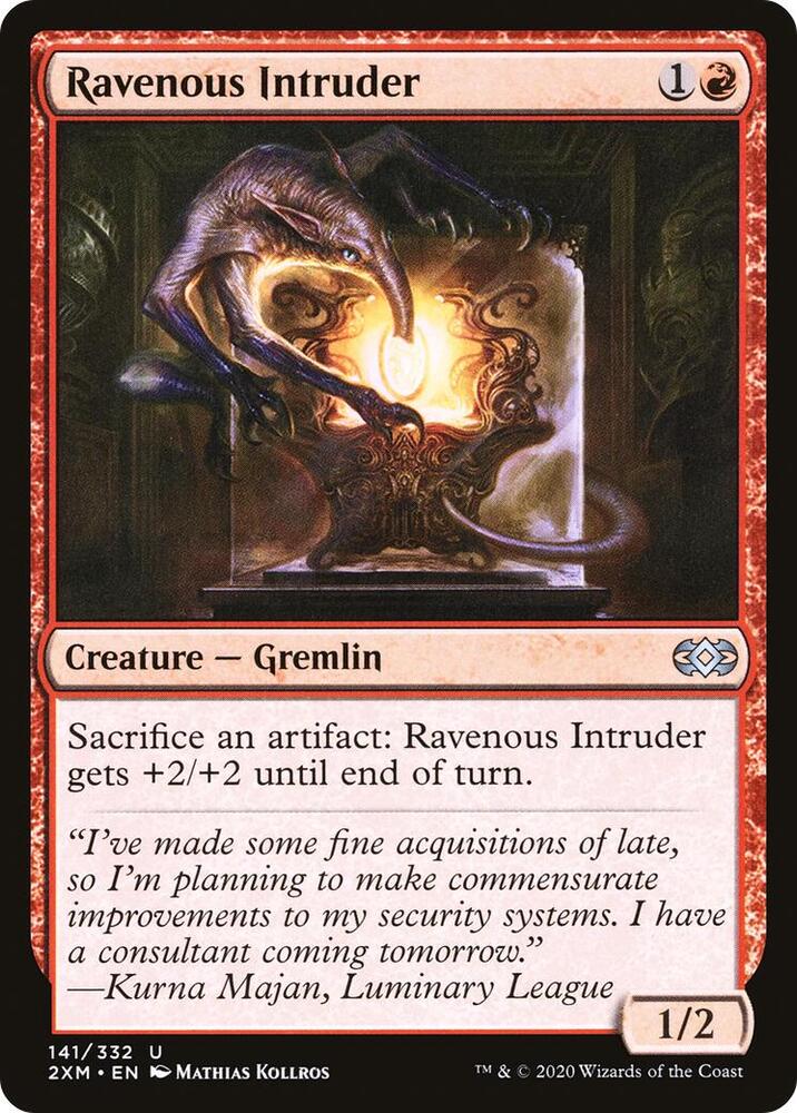 Ravenous Intruder 141 card from Double Masters