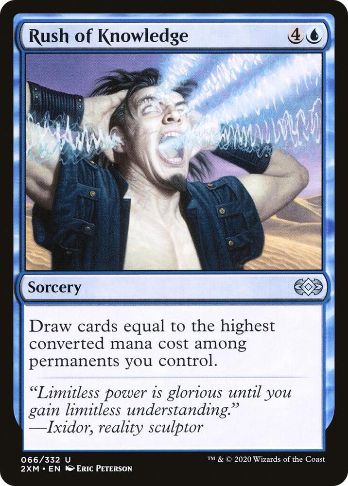 Rush of Knowledge 66 card from Double Masters