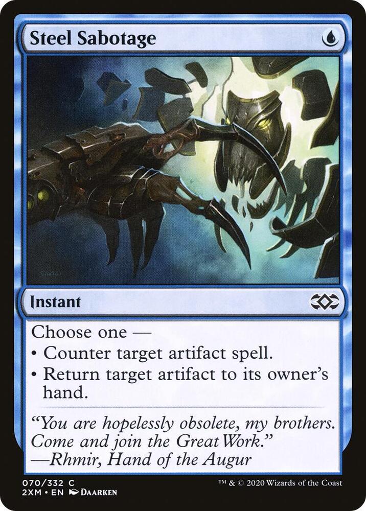 Steel Sabotage 70 card from Double Masters