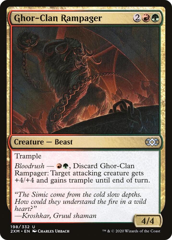 Ghor-Clan Rampager 198 card from Double Masters