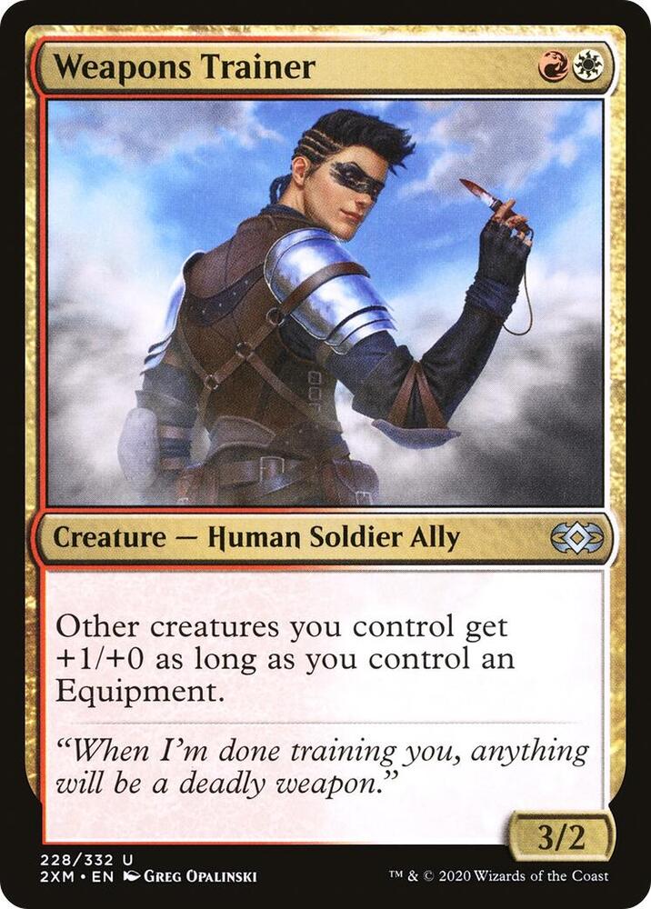 Weapons Trainer 228 card from Double Masters