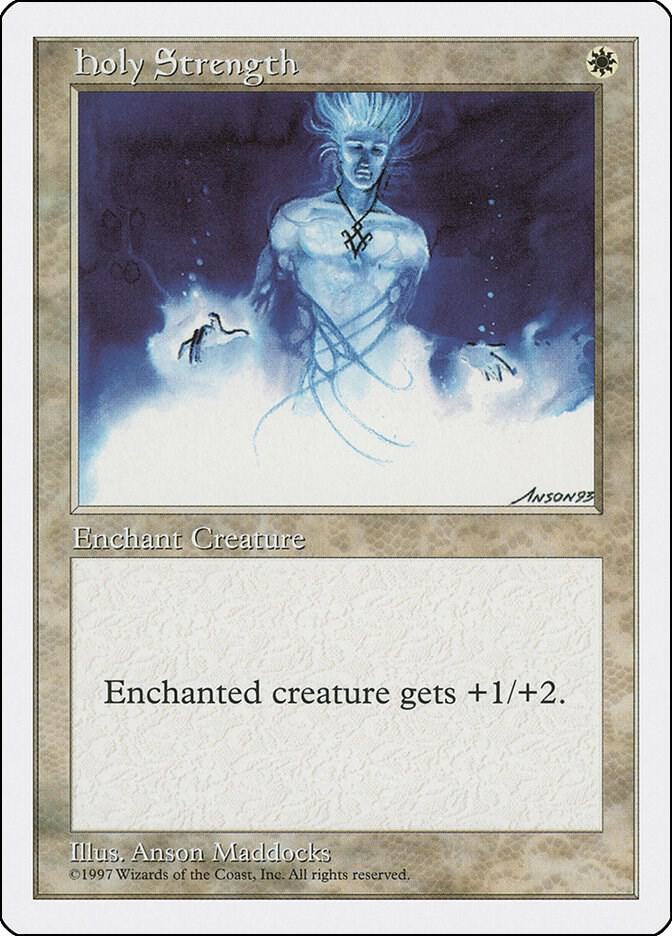Holy Strength card from Fifth Edition