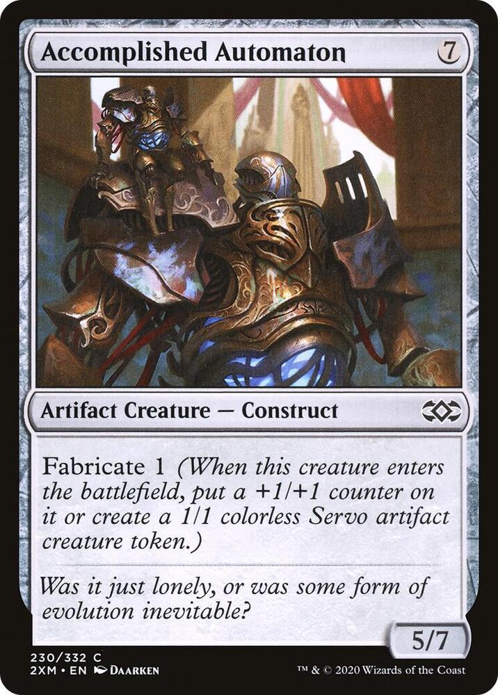 Accomplished Automaton 230 card from Double Masters