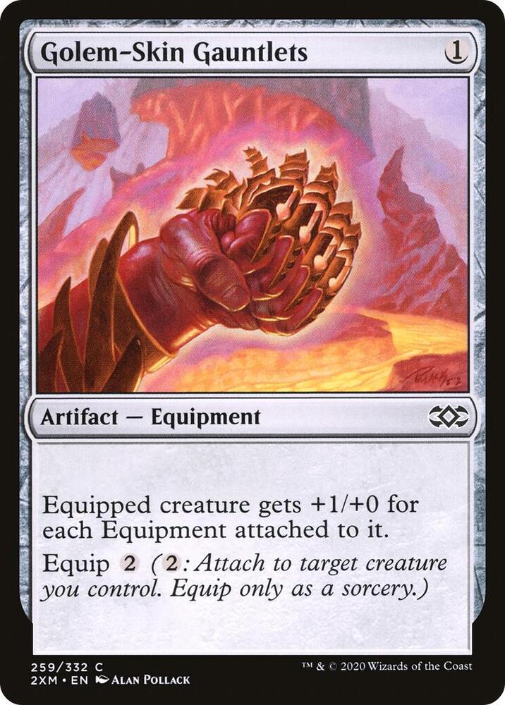 Golem-Skin Gauntlets 259 card from Double Masters