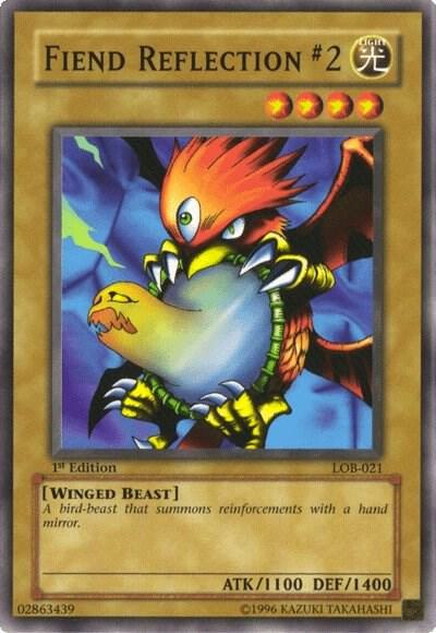 Fiend Reflection #2 LOB-021 card from The Legend of Blue Eyes White Dragon