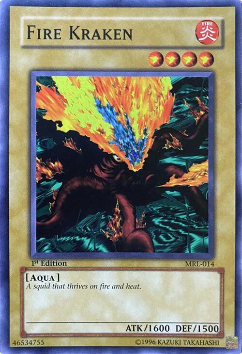 Fire Kraken MRL-014 card from Magic Ruler