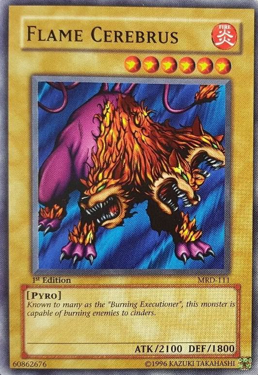 Flame Cerebrus MRD-111 card from Metal Raiders