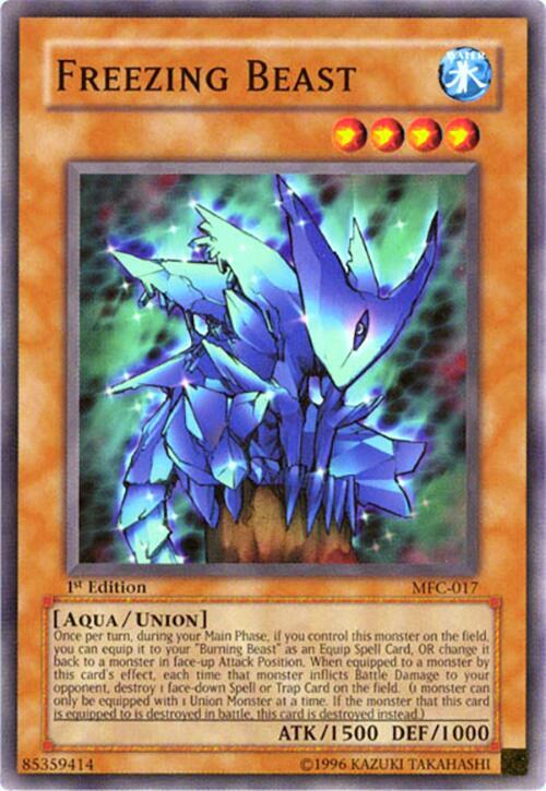 Freezing Beast MFC-017 card from Magician's Force