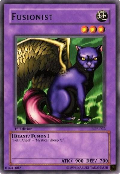 Fusionist LOB-022 card from The Legend of Blue Eyes White Dragon