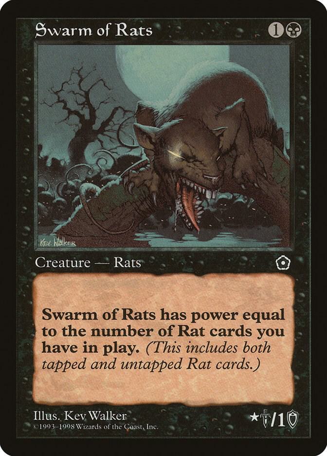 Swarm of Rats card from Portal Second Age