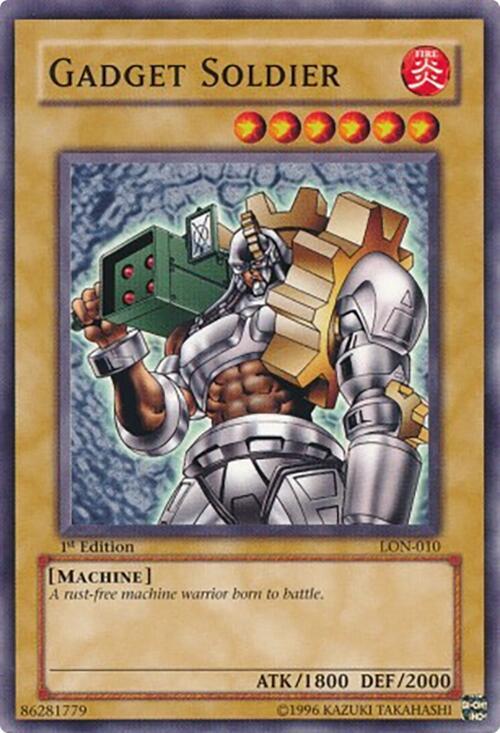 Gadget Soldier LON-010 card from Labyrinth of Nightmare