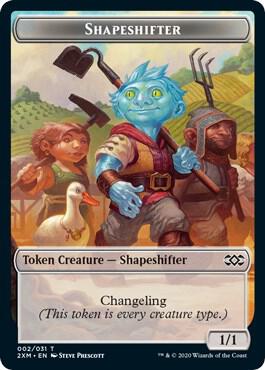 Shapeshifter Token 2 card from Double Masters
