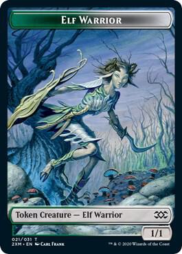 Elf Warrior Token 21 card from Double Masters