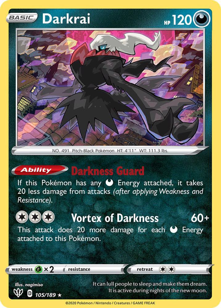 Darkrai 105/189 card from Deck Exclusives