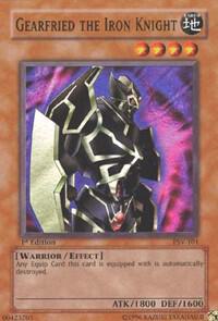 Gearfried the Iron Knight PSV-101 card from Pharaoh's Servant