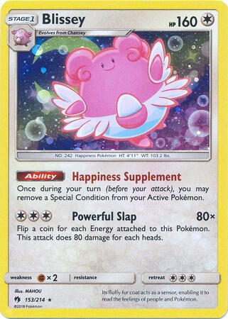 Blissey (Cosmos Holo) 153/214 card from Miscellaneous Cards & Products