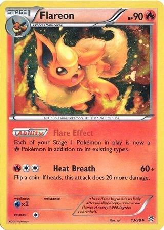 Flareon - 13/98 (Cosmos Holo) 013/098 card from Miscellaneous Cards & Products