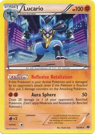 Lucario - 64/99 (Cosmos Holo) 064/099 card from Blister Exclusives