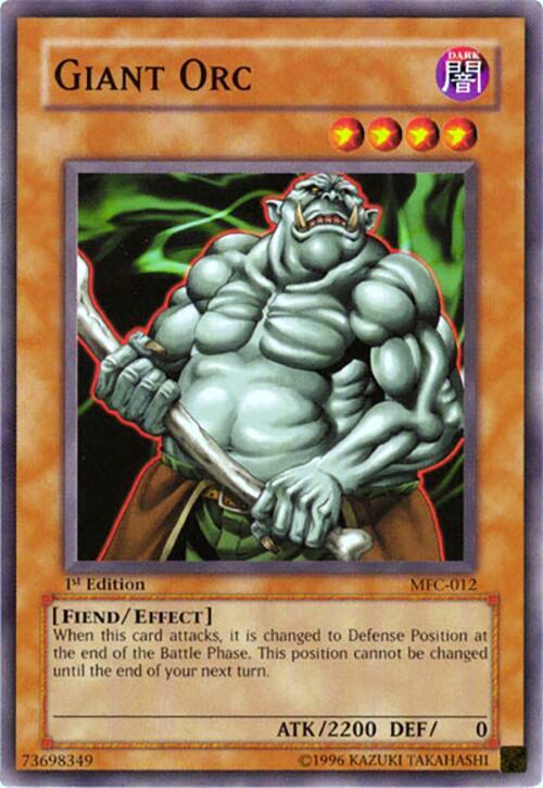 Giant Orc MFC-012 card from Magician's Force