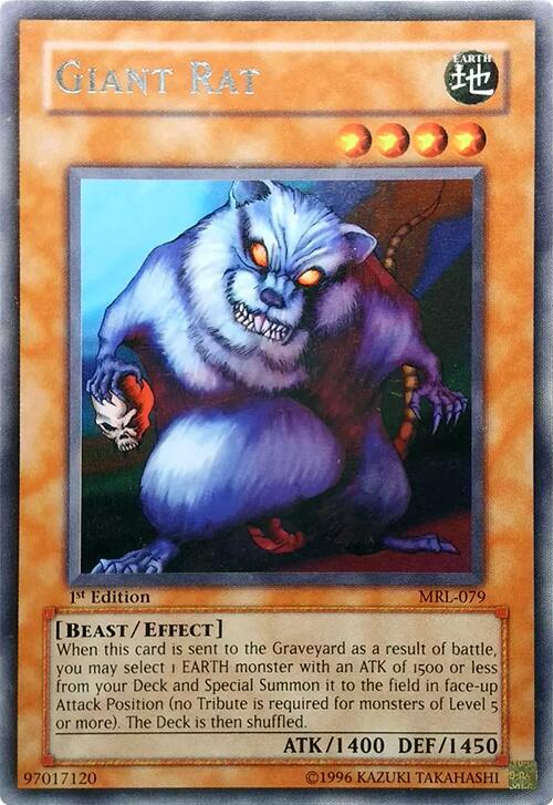 Giant Rat MRL-079 card from Magic Ruler