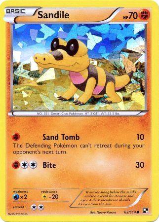 Sandile - 63/114 (Cracked Ice Holo) 063/114 card from Miscellaneous Cards & Products