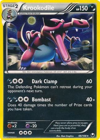 Krookodile - 66/108 (Cosmos Holo) 066/108 card from Blister Exclusives