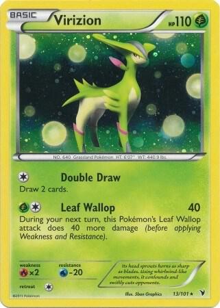 Virizion - 13/101 (Cosmos Holo) 013/101 card from Blister Exclusives