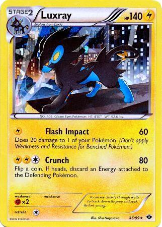 Luxray - 46/99 (Cracked Ice Holo) 046/099 card from Blister Exclusives