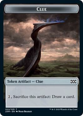Clue // Plant Double-Sided Token 22 // 16 card from Double Masters