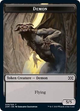 Demon // Germ Double-Sided Token 9 // 10 card from Double Masters