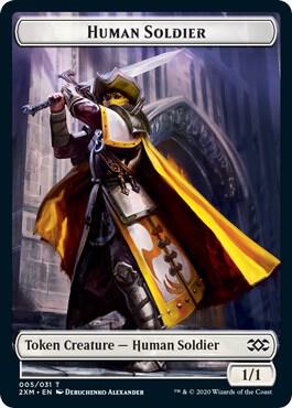 Human Soldier // Tuktuk the Returned Double-Sided Token 5 // 28 card from Double Masters