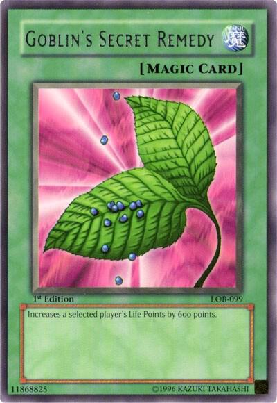 Goblin's Secret Remedy LOB-099 card from The Legend of Blue Eyes White Dragon
