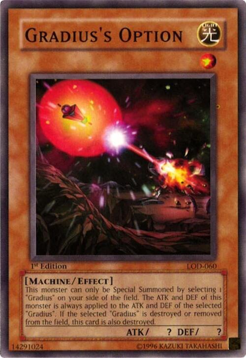 Gradius's Option LOD-060 card from Legacy of Darkness