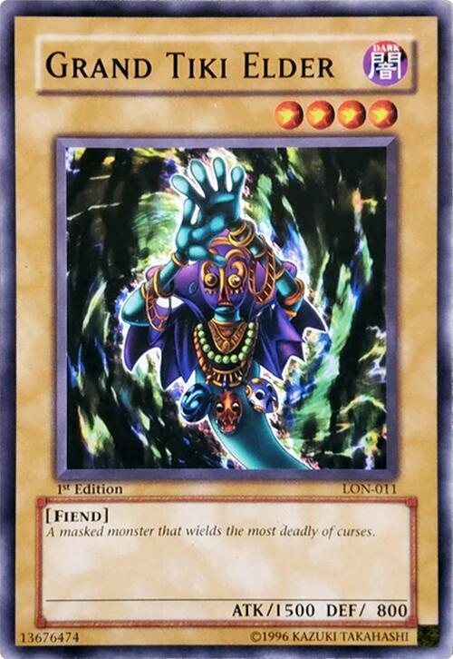 Grand Tiki Elder LON-011 card from Labyrinth of Nightmare