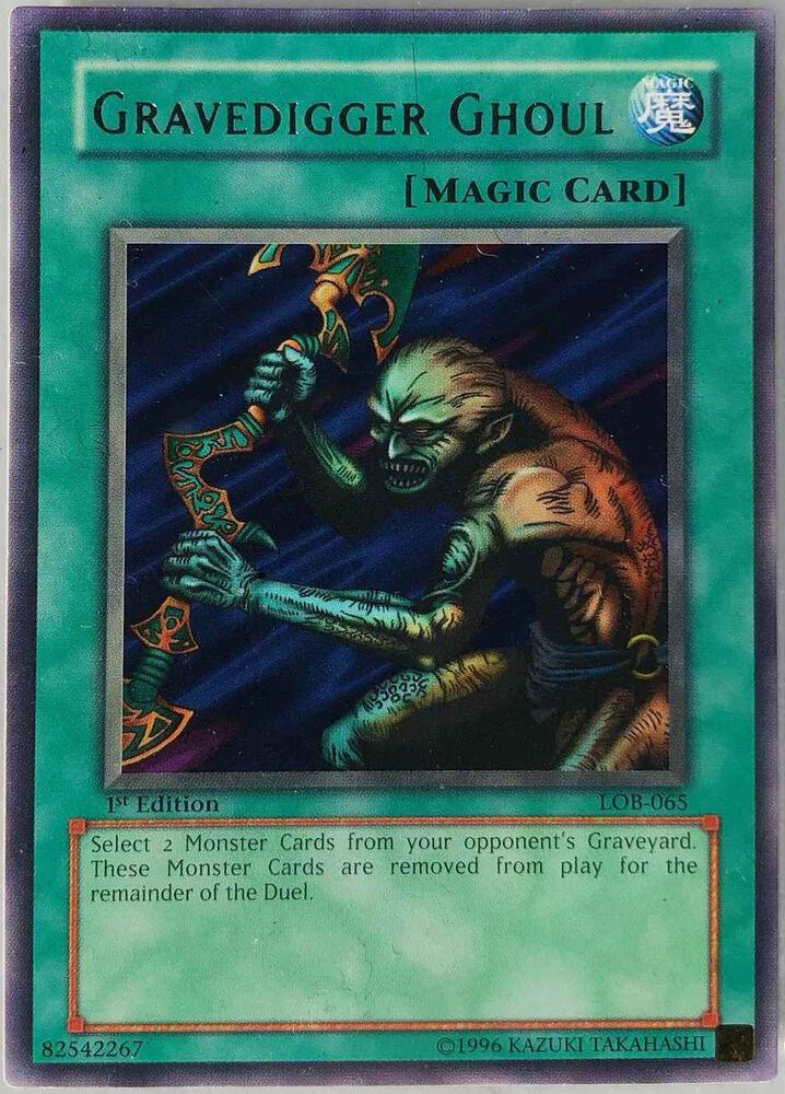Gravedigger Ghoul LOB-065 card from The Legend of Blue Eyes White Dragon