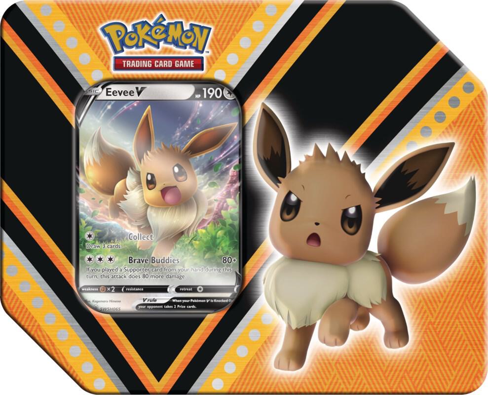 V Powers Tin [Eevee V] card from Miscellaneous Cards & Products